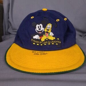 Vintage 1998-99 Walt Disney World Hat Reversible Disneyana Convention Strapback‎